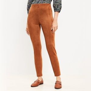 Loft Sueded Leggings, Color: Pumpernickel Brown Size 8